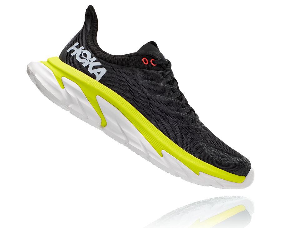 Hoka One One Running Shoes Mens Black - Clifton Edge - 20736BDXY